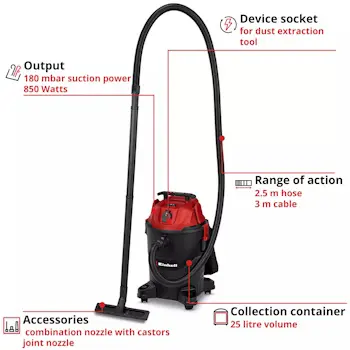Einhell usisivač za mokro/suvo usisavanje TC-VC 2555 A 2347425-2