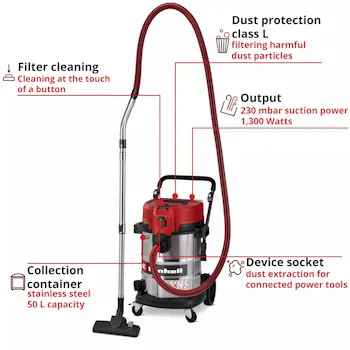 Einhell usisivač za suvo i mokro usisavanje 1300W TE-VC 5090 SACL 2347450-2