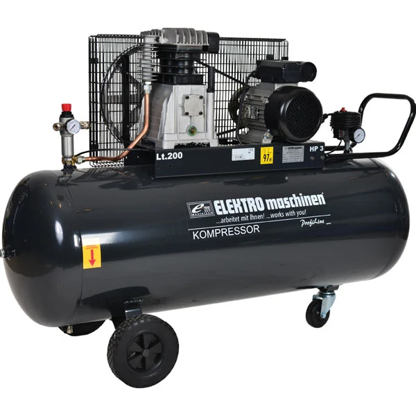 Elektro maschinen klipni kompresor dvo-cilindrični profi E 401/9/200 Elektro maschinen klipni kompresor dvo-cilindrični profi E 401/9/200