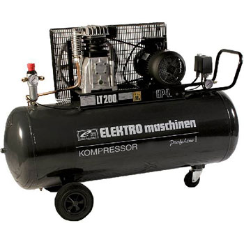Klipni kompresor dvo-cilindrični profi Elektro maschinen E 500/9/200 Klipni kompresor dvo-cilindrični profi Elektro maschinen E 500/9/200