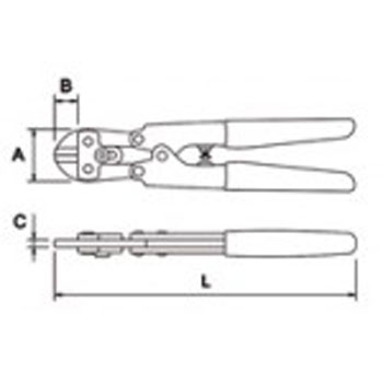 EGA Master makaze za armaturu jednoručne 200mm 62200-1