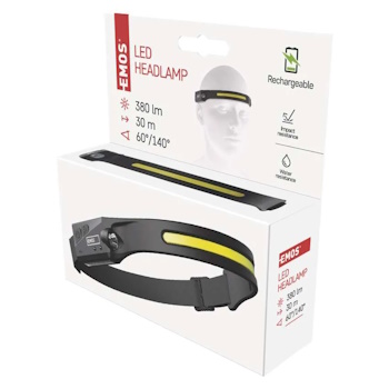 Emos čeona lampa LED 380lm punjiva P3541-8