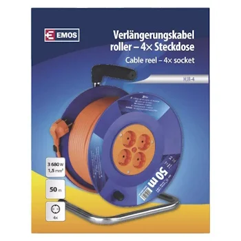 Emos motalica sa četvorostrukim jezgrom i termo prekidačem 50m P09250-6