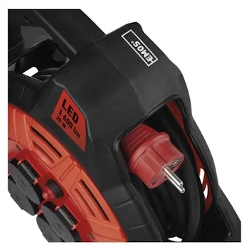 Emos motalica sa LED lampom i četiri utičnice 15m P08215 Emos motalica sa LED lampom i četiri utičnice 15m P08215