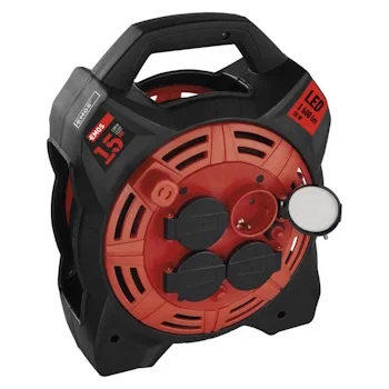 Emos motalica sa LED lampom i četiri utičnice 15m P08215 Emos motalica sa LED lampom i četiri utičnice 15m P08215