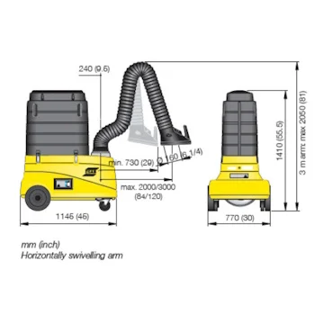 Esab usisni vagon ORIGO VAC CART 230V 0700003036 Esab usisni vagon ORIGO VAC CART 230V 0700003036