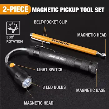 Everbrite 2u1 baterijska lampa i magnetni štap E007068-3