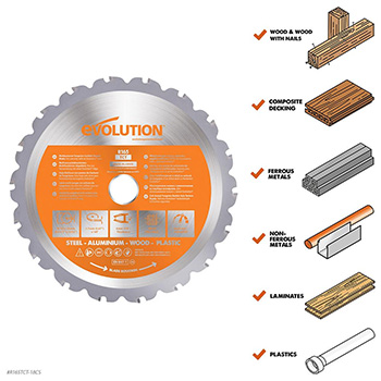 Evolution list testere 165mm multi EVO165-MULTI-1