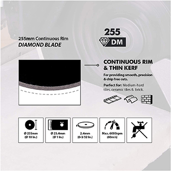 Evolution list testere 255mm dijamantski EVO255-DIAM Evolution list testere 255mm dijamantski EVO255-DIAM
