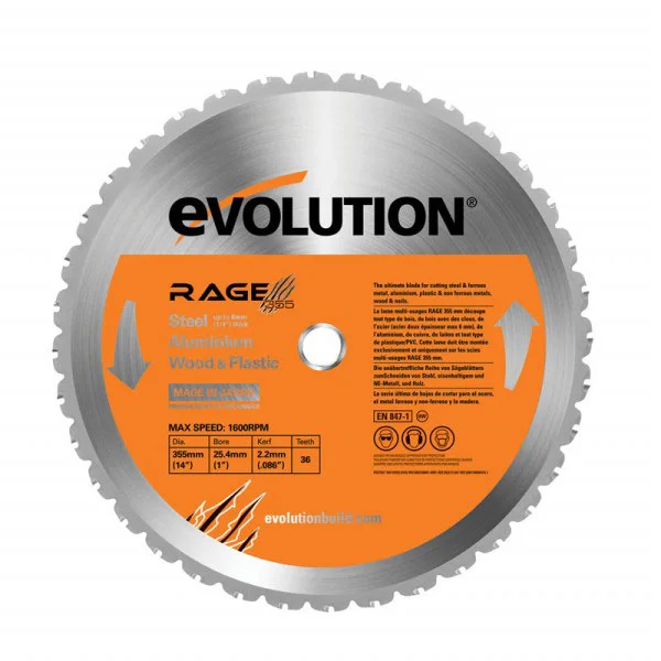 Evolution list testere 355mm multi EVO355-MULTI Evolution list testere 355mm multi EVO355-MULTI