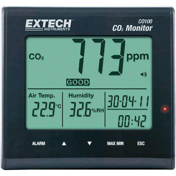Extech stoni merač ugljen dioksida (CO2) vlažnosti i temperature vazduha CO 100