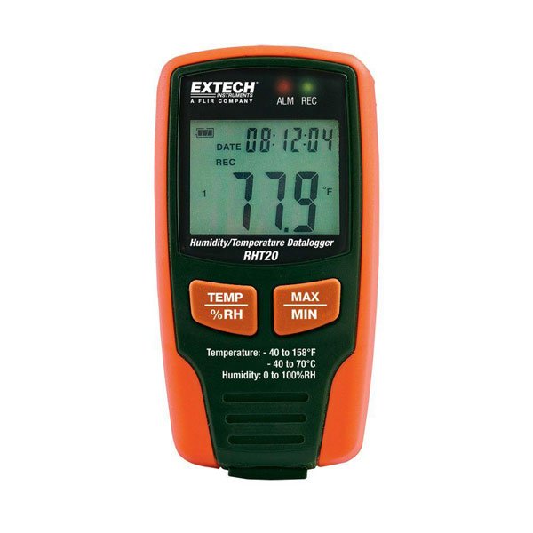 Extech snimač temperature i relativne vlage vazduha sa brojčanim prikazom RHT 20 Extech snimač temperature i relativne vlage vazduha sa brojčanim prikazom RHT 20
