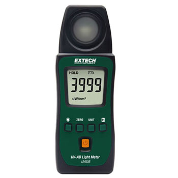 Extech merač UV-AB svetlosti iz prirodnih i veštačkih izvora svetlosti UV505 Extech merač UV-AB svetlosti iz prirodnih i veštačkih izvora svetlosti UV505