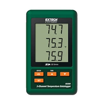 Extech trokanalni merač temperature i snimač SD200 Extech trokanalni merač temperature i snimač SD200