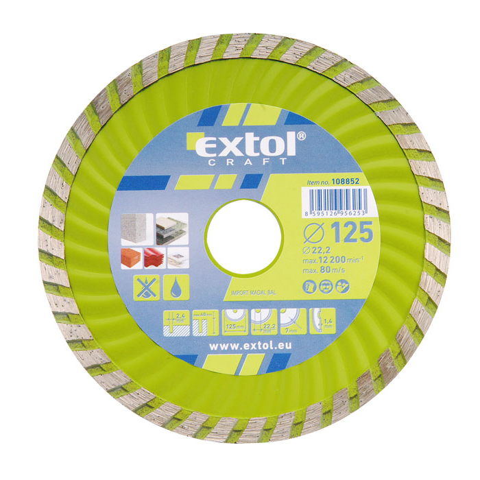 Extol Craft dijamantsko sečivo 180mm  Turbo 108854