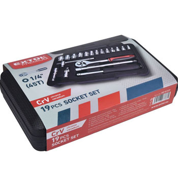 Extol premium set gedora 19 kom 1/4“ 8818309 Extol premium set gedora 19 kom 1/4“ 8818309