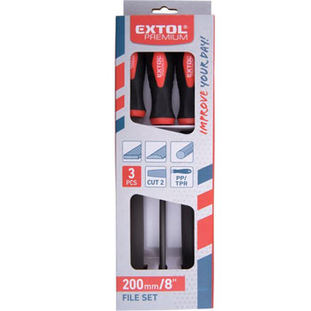 Extol set turpija za metal 3 kom. 200 mm EP 8803610 Extol set turpija za metal 3 kom. 200 mm EP 8803610