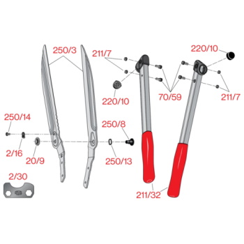 Felco makaze za živu ogradu 630mm 250-63 Felco makaze za živu ogradu 630mm 250-63