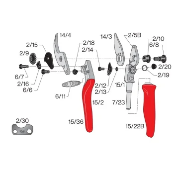 Felco rezervno sečivo za jednoručne makaze za orezivanje 16/4-1