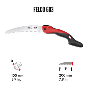 Felco ručna testera za orezivanje sklopiva 200mm 603-3