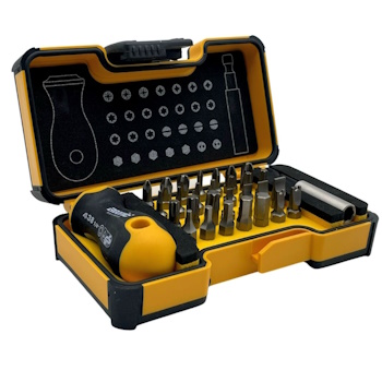 Felo set alata XS-Strongbox Bits 30 sa ručkom i držačem bitova SL/PH/PZ/HEX/TX/SP 30/1 02073006 Felo set alata XS-Strongbox Bits 30 sa ručkom i držačem bitova SL/PH/PZ/HEX/TX/SP 30/1 02073006