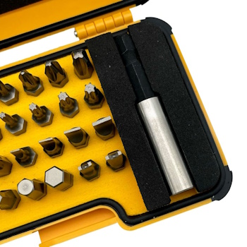 Felo set alata XS-Strongbox Bits 30 sa ručkom i držačem bitova SL/PH/PZ/HEX/TX/SP 30/1 02073006 Felo set alata XS-Strongbox Bits 30 sa ručkom i držačem bitova SL/PH/PZ/HEX/TX/SP 30/1 02073006