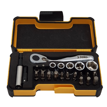 Felo set alata XS-Strongbox XS 23 sa mini čegrtaljkom PH/PZ/HEX/TX/SW 23/1 05772306 Felo set alata XS-Strongbox XS 23 sa mini čegrtaljkom PH/PZ/HEX/TX/SW 23/1 05772306