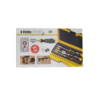 Felo set alata XL-Strongbox R-GO 36 sa čegrtaljkom SL/HEX/PH/PZ/TX/SQ/SP 36/1 05783606-7