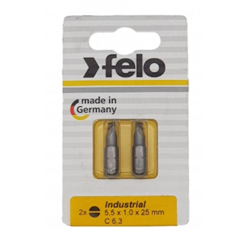 Felo set bitova Industrial slot SL5,5 x 25 2/1 02052036 Felo set bitova Industrial slot SL5,5 x 25 2/1 02052036