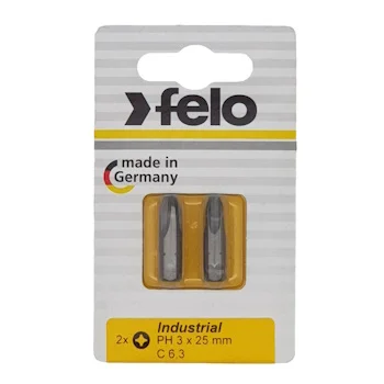 Felo set bitova Industrial Phillips PH3 x 25 2/1 02203036 Felo set bitova Industrial Phillips PH3 x 25 2/1 02203036