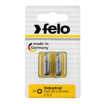 Felo set bitova Industrial TORX TX20 x 25 2/1 02620036 Felo set bitova Industrial TORX TX20 x 25 2/1 02620036