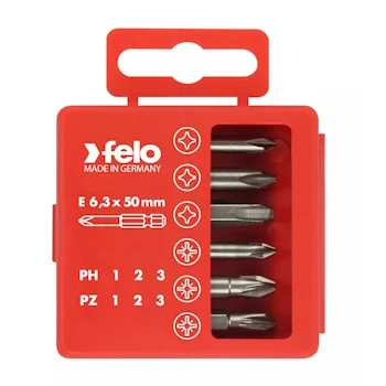 Felo set bitova Industrial Bit-box Profi 50mm PH/PZ 6/1 03291516 Felo set bitova Industrial Bit-box Profi 50mm PH/PZ 6/1 03291516