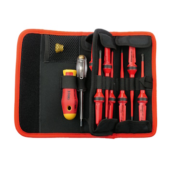 Felo set dielektričnih alata Belt Bag E-Smart slim VDE SL/PH/PZ/TX 12/1 06381204