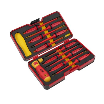Felo set dielektričnih alata XL-Strongbox E-Smart slim VDE SL/PH/PZ/TX 12/1 06381206 Felo set dielektričnih alata XL-Strongbox E-Smart slim VDE SL/PH/PZ/TX 12/1 06381206