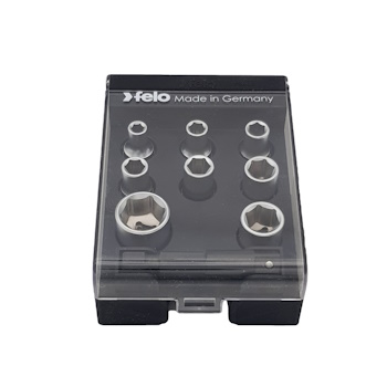 Felo set nasadnih glava sa adapterom HEX Nut 9/1 05798106-2