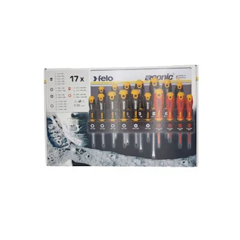Felo set šrafcigera Ergonic sa VDE šrafcigerima SL/PH/PZ/TX 17/1 40091743-2