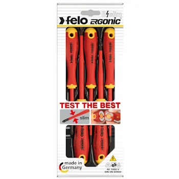 Felo set šrafcigera Ergonic VDE E-Slim SL/PH 5/1 41385198 Felo set šrafcigera Ergonic VDE E-Slim SL/PH 5/1 41385198