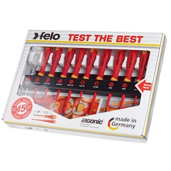 Felo set šrafcigera Ergonic VDE E-Slim sa testerom napona SL/PH/PZ/TX 10/1 41391093 Felo set šrafcigera Ergonic VDE E-Slim sa testerom napona SL/PH/PZ/TX 10/1 41391093