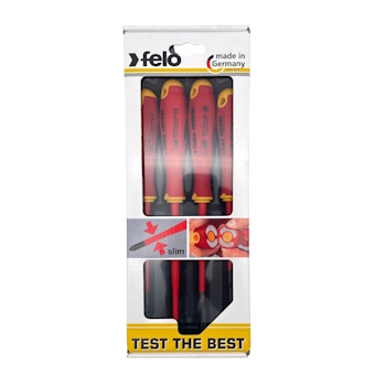 Felo set dielektričnih šrafcigera Ergonic VDE E-slim SL/Z 4/1 41784198-7