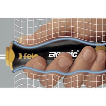 Felo šrafciger Ergonic Pozidriv PZ2x100 40120310 Felo šrafciger Ergonic Pozidriv PZ2x100 40120310
