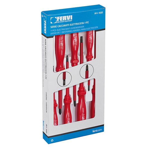 Fervi set 7 elektroničarskih odvijača 0355 Fervi set 7 elektroničarskih odvijača 0355