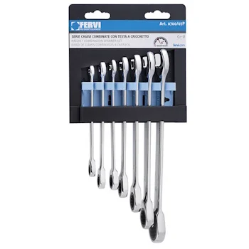 Fervi set kombinovanih ključeva 8-19mm set 7/1 0700/07P Fervi set kombinovanih ključeva 8-19mm set 7/1 0700/07P