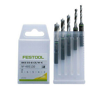 Festool set bit burgija centrotec BKS D 3-8 CE/W-K