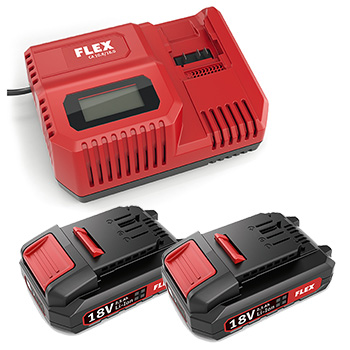 Flex aku set - zavrtač/šrauber + ubodna testera + punjač + 2x baterija + kofer L-BOXX® M33538-8