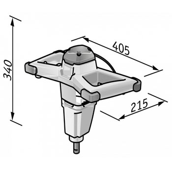 Flex električni mikser MXE 1000 sa mešačem WR2 120 495.883-3