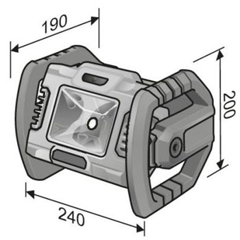 Flex LED Aku Građevinski reflektor CL 2000 18.0 472.921 Flex LED Aku Građevinski reflektor CL 2000 18.0 472.921