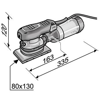 Flex ekscentrična šlajferica OSE 2-80 EC 468.932-5