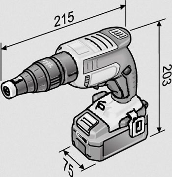 Flex Set DW 45 18.0-EC M/2.5 zavrtač sa radenikom 466.824 Flex Set DW 45 18.0-EC M/2.5 zavrtač sa radenikom 466.824