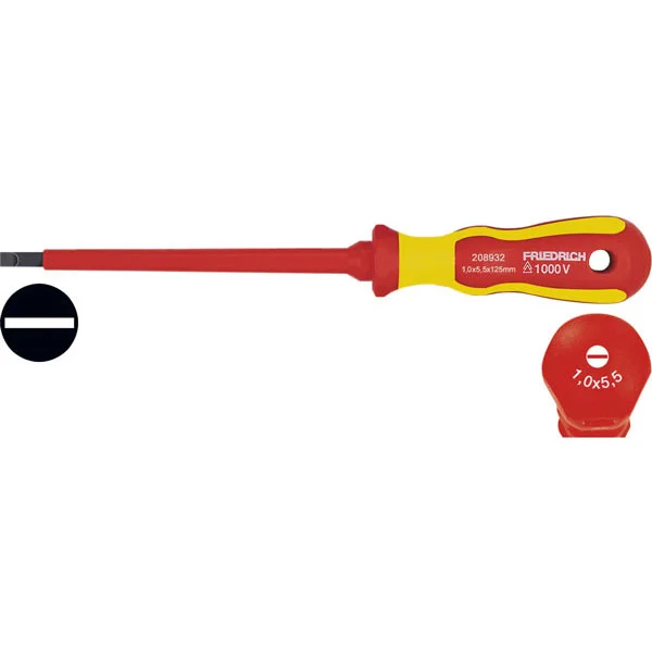 Friedrich odvijač ravni 1000V, 2K-125*5.5*0.8 208932 Friedrich odvijač ravni 1000V, 2K-125*5.5*0.8 208932