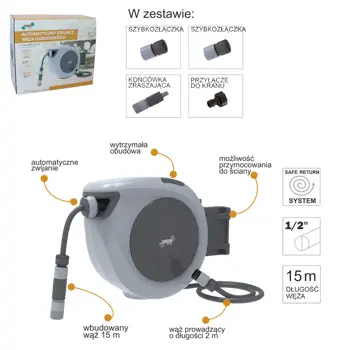 Garden Line motalica sa 15m creva ZHO9739-1